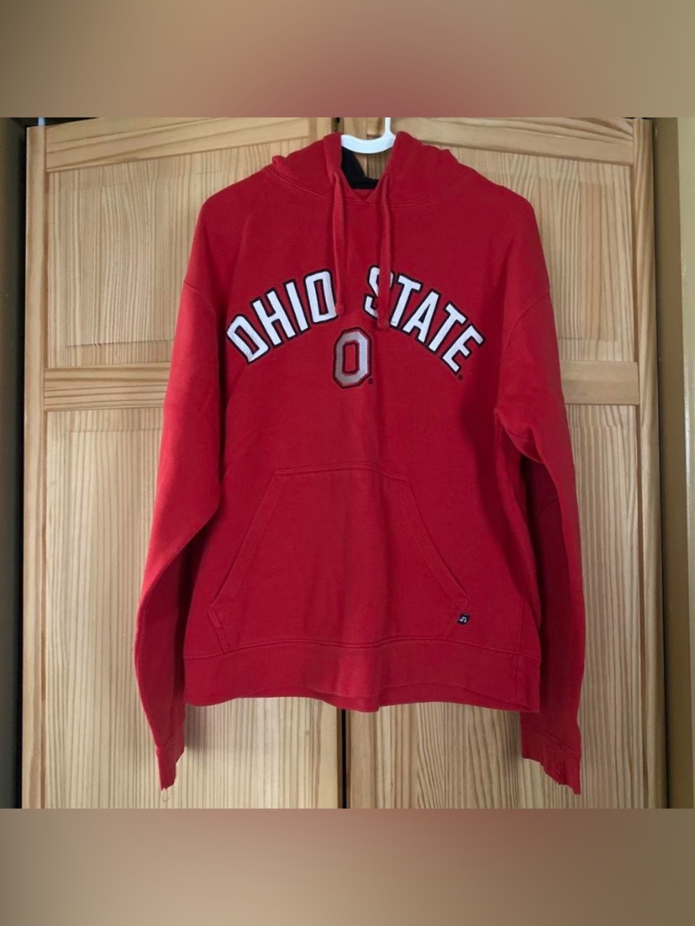 J. America Red Ohio State Pullover Hoodie